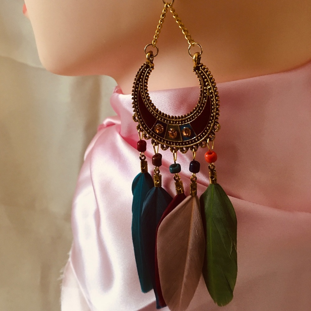 Feather earrings - Picture 2 of 4